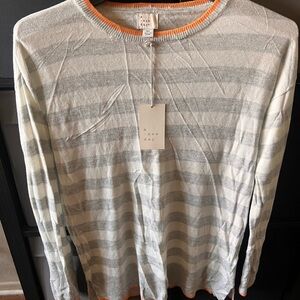 A New Day Men's Gray Striped Shirt